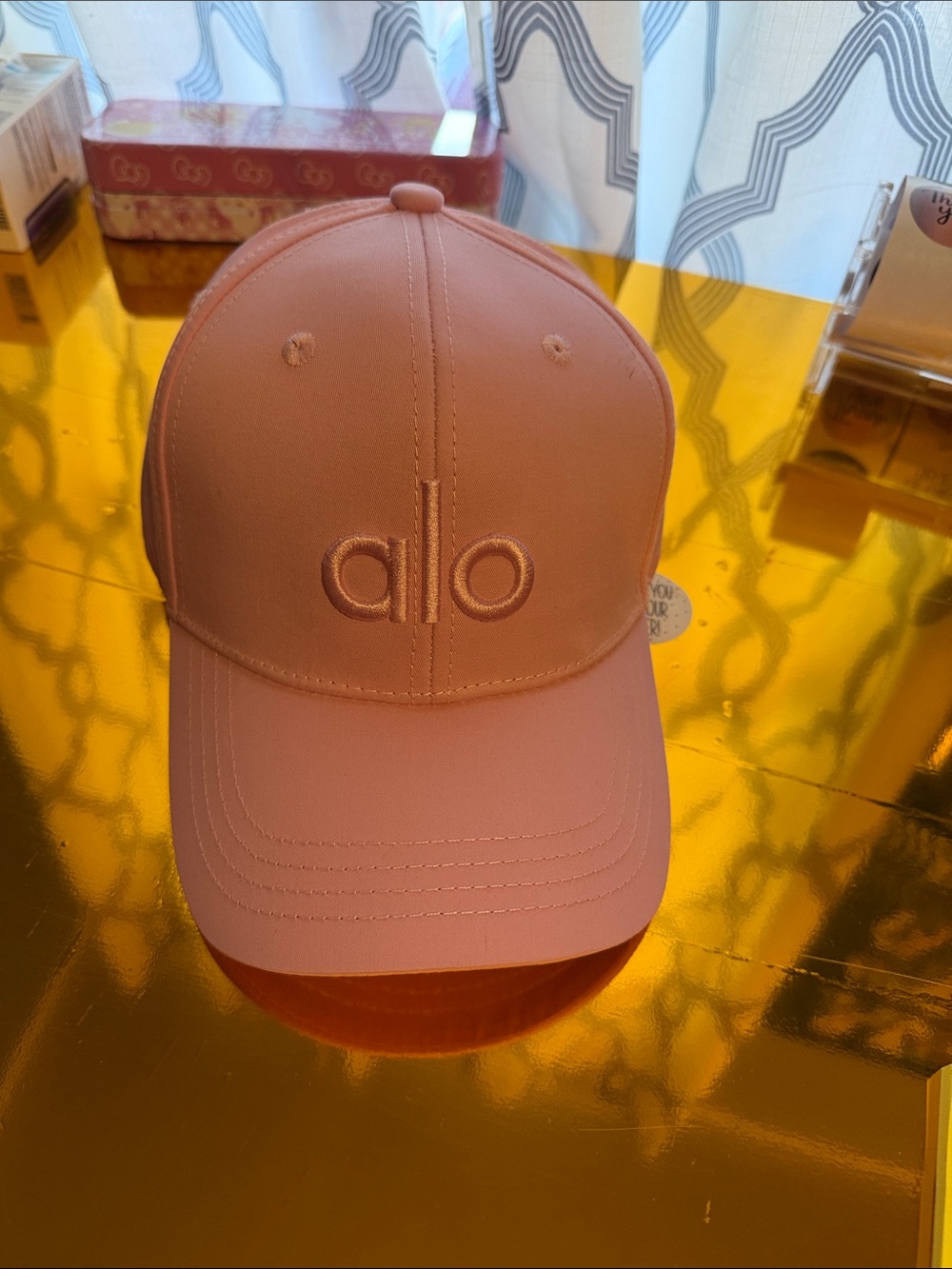 ALO Yoga Kids Blush Pink Baseball Hat